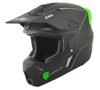 FC-Moto Merkur Straight Casco de motocross, negro-verde, tamaño S para Hombres