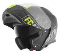 FC-Moto Novo Straight Casco, negro-amarillo, tamaño S para Hombres