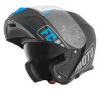 FC-Moto Novo Straight Casco, negro-azul, tamaño XS para Hombres