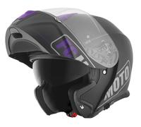 FC-Moto Novo Straight Casco, negro-lila, tamaño XS para Hombres