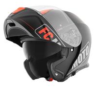 FC-Moto Novo Straight Casco, negro-naranja, tamaño S para Hombres