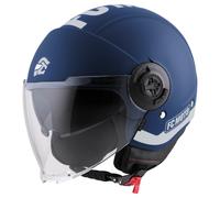 FC-Moto Ralgo Casco Jet, gris-azul, tamaño L para Mujer