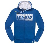 FC-Moto Waving Zip Hoodie, blanco-azul, tamaño S para Hombres