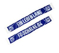 FC Schalke 04 Bufanda de toda la vida, azul, ca. 150 x 17 cm