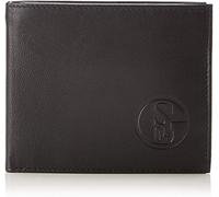 FC Schalke 04 Cartera de Piel auténtica, Color Negro, Talla 38