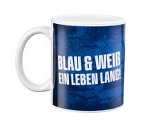 FC Schalke 04 S04 Taza de café, color azul y blanco