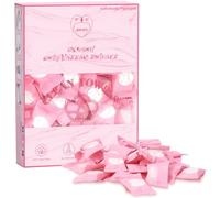 FCaeon Toalla Comprimida de Viaje Desechable 100 Unidad, Toallitas Ultra Suaves para Aclararse los Dedos, Toalla Facial 100% Biobasada, Mini Toallitas Limpiadoras,Ahorran Espacio,Paño Absorbente(Rosa)