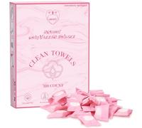 FCaeon Toalla Comprimida de Viaje Desechable 100 Unidad, Toallitas Ultra Suaves para Aclararse los Dedos, Toalla Facial 100% Biobasada, Mini Toallitas Limpiadoras,Ahorran Espacio,Paño Absorbente(Rosa)