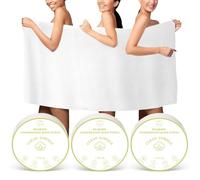 FCaeon Toalla Comprimida Grande, Toallas de Baño Desechables para Viaje, 140cm x 70cm Toalla de Baño de Viaje para Cuerpo Hotel Camping Senderismo Aire Libre Deportes Playa Natación[3 Lote Blanco]