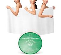 FCaeon Toalla Comprimida Grande, Toallas de Baño Desechables para Viaje, 140cm x 70cm Toalla de Baño de Viaje para Cuerpo Hotel Camping Senderismo Aire Libre Deportes Playa Natación[1 Lote Verde]