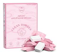 FCaeon Toalla Desechable Comprimida Espesa Grande, Toallita Facial Suave Reutilizable Pañuelo de Algodón Portátil para Viaje, Camping, Senderismo, Hotel, Salón de Belleza, Aire Libre(Rosa 100 Unidad)