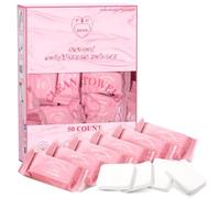 FCaeon Toalla Desechable Comprimida Espesa Grande, Toallita Facial Suave Reutilizable Pañuelo de Algodón Portátil para Viaje, Camping, Senderismo, Hotel, Salón de Belleza, Aire Libre(Rosa 50 Unidad)