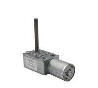 FCARUMIQP Motor de CC M6 * 50 mm Eje Tornillo Avance Salida DC6V 12V 24V JGY370 Engranaje reducción Caja Engranajes sin Fin Turbo Metal Completo Fin: 23 RPM, Voltaje: 6 voltios(DC 12 Volt,66RPM)