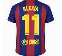 FCB FC Barcelona Camiseta 1ª equipación Alexia Dorsal Nº 11- Réplica con Licencia Oficial- Unisex Adulto (FR/ES, Letras, XXL, Regular, Regular)