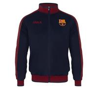 FCB FC Barcelona - Chaqueta de Entrenamiento Oficial - para niño - Estilo Retro - Azul Marino - 2-3 años