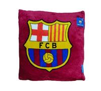 FCB FC Barcelona Cojín Decorativo 3D, Escudo Oficial, 35 x 35 x 10 cm, Poliéster (Tercipelo y Fibra 50x50cm)