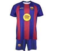 FCB FC Barcelona conjunto 1a Equipación 2025/26 Réplica Oficial (FR/ES, Edad, 12 años, Regular, Azulgrana)