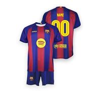 FCB Personaliza Tu Pack Camiseta y Pantalón FC Barcelona Júnior 1ª Equipación 25/26 - Réplica Oficial - 8 Años - Azulgrana