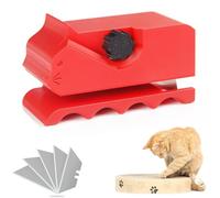 fccairms Cortador de cartón con 6 cuchillas para rascadores de gatos, versión mejorada para niños, herramienta de tira de cartón para amantes de los gatos