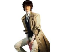 FCCAM Dazai Osamu Cosplay Anime Cosplay Bungo Stray Dogs Cosplay Disfraz Carnaval Disfraz Dazai Osamu Disfraz Incluyendo Vendajes, XL