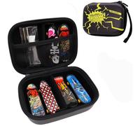 FCDYLBD Funda para diapasón Teck Deck Ultra DLX, funda de almacenamiento compatible con 8 mini monopatines (negro azabache)