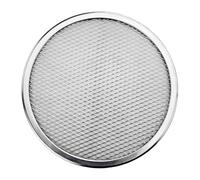 FCfpxwtz Bandeja de malla para pizza, Plato for pizza Bandeja for hornear con pantalla for de aluminio sin costuras antiadherente, plateada, 6-22 pulgadas(17 Inches)