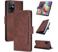 Fciaeytou Funda para Samsung A51 con protector de pantalla, con tarjetero, funda para Samsung Galaxy A51 5G, funda de piel con tapa tipo cartera, plegable, 360 grados, resistente a los golpes, color