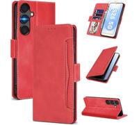 Fciaeytou Funda para Samsung S25 con protector de pantalla, con tarjetero, funda para Samsung Galaxy S25 5G, funda de piel con tapa tipo cartera, plegable, 360 grados, resistente a los golpes, color