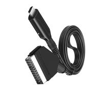 FCJPYRAPS Cable convertidor de Audio y vídeo Compatible con Scart a HDMI de 1 m, Adaptador de conversión for HDTV, DVD, STB, Accesorios, línea de conversión de Pantalla Plug and Play.