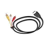 FCJPYRAPS Cable HDMI a RCA, 1080P, 1,5 m. Adaptador de Conector de Cable HDMI Macho a 3 RCA, Video, Audio y AV for TV, Pantalla HDTV.