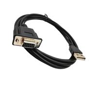 FCJPYRAPS Cable Serial RS232 DB9 Hembra a USB 2.0 PLC de 1,8 m (6 pies). Solo for Controlador lógico programable. Cable de conversión de Pantalla de 1,8 m.