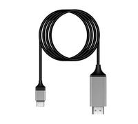 FCJPYRAPS Cable USB 3.1 Tipo C a HDMI 4K HDTV Compatible con teléfonos Android for conectar televisores con la Misma Pantalla Cable de conversión de Pantalla de 2 m