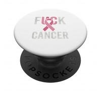 FCK Cáncer Pink Ribbon Survivor Warrior Awareness Fighter PopSockets PopGrip Adhesivo