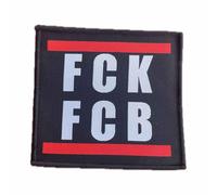 FCK FCB - Parche para coser o planchar en contra de Baviera, FCK FC de Baviera en Múnich, parches de planchado de fútbol, divertida sátira política, 10 x 10 cm (FCK FCB)