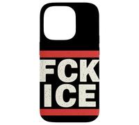 FCK Ice Mensaje Directo Protesta Activismo Justicia Social Carcasa para iPhone 14 Pro