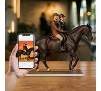 FCLYDER Figura Acrílica Personalizada con Foto en Estilo Cartoon - Retrato 2D para Escritorio, Regalo Original para Cumpleaños/Bodas/Aniversario - Decoración para Hogar y Oficina (Estilo 8)