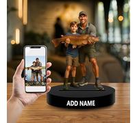 FCLYDER Figura Acrílica Personalizada con Foto en Estilo Cartoon - Retrato 2D para Escritorio, Regalo Original para Cumpleaños/Bodas/Aniversario - Decoración para Hogar y Oficina (Estilo 2)