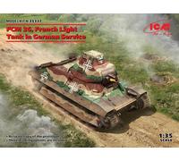 Fcm 36 , French Luz LED Tanque En German Service 1 :3 5 Plástico Modelo Kit Icm
