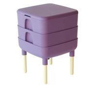 FCMP Outdoor - The Essential Living Composter, compostador de Gusanos de 2 bandejas, Ciruela