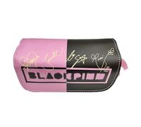 FCMTFV Black-Pink Estuche,Black-Pink Estuche Gran Capacidad,Black-Pink Estuche lápices para Estudiantes Chicos Chicas,Estuche con Cremallera,para Adolescentes Regalo