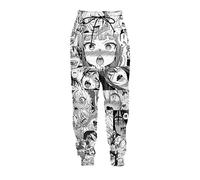FCMWLKEJI Creativity - Camiseta unisex con diseño de cara de Ahegao, pantalones cortos con estampado 3D realista de anime, sudadera con capucha divertida, Pantalones., 3XL