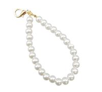 Fcnjsao 10pcs Faux Pearls Handgurte Anhänger Imitation Perlen Perlen Handy Kette Stilvoller Schlüsselelling Schmuck Frauen Taschen Accessoire