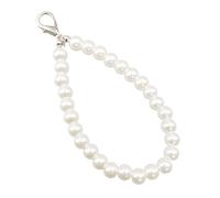 Fcnjsao 10pcs Faux Pearls Handgurte Anhänger Imitation Perlen Perlen Handy Kette Stilvoller Schlüsselelling Schmuck Frauen Taschen Accessoire
