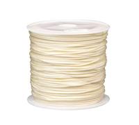 Fcnjsao 45 metros 0,8 mm Hilo de perlas de nylon 26 colores Cordón de nudos chinos Hilo de nylon trenzado Cordón para pulseras Adornos