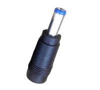Fcnjsao Adaptador de carga negro DC5521 a DC5521 convertidor de conector hembra a macho