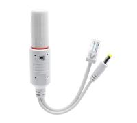 Fcnjsao Adaptadores divisores activos de 48 V a 12 V, adaptador divisor de 10/100 Mbps para teléfonos Voip, cámaras, teléfonos Voip