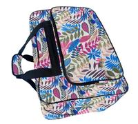 Fcnjsao Bolsa de viaje para máquinas de coser, carcasa de nailon con suficiente espacio para herramientas e ideas, colores vivos y elegantes diseños, Color blanco.