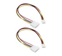 Fcnjsao Cable de alimentación grande de 4 pines a pequeño de 4 pines a adaptador de unidad de disquete para computadora y PC, adaptador económico