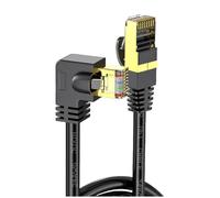 Fcnjsao Cable de conexión Ethernet Cat8 de velocidad rápida de 10 Gbps, cable de red de 10 Gigabit, conectores RJ45, línea de cable de conexión