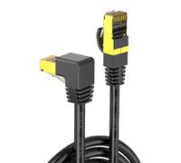 Fcnjsao Cable de conexión Ethernet Cat8 de velocidad rápida de 10 Gbps, cable de red de 10 Gigabit, conectores RJ45, línea de cable de conexión